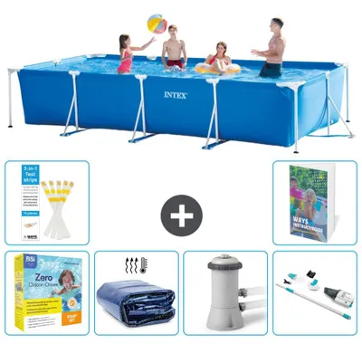 Immagine prodotto di Piscina fuori terra rettangolare - 450x220x84 cm - composta da 5 elementi, modello S39