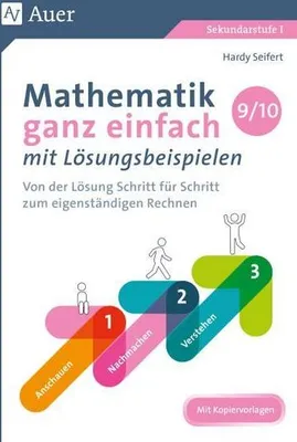 Obrázek produktu pro Mathematik ganz einfach mit Lösungsbeispielen 9-10
