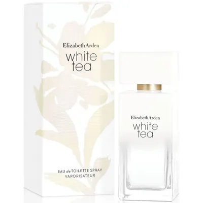 Zdjęcie produktu dla Elizabeth Arden White Tea, Kobiety, 50 ml, Butelka jednorazowa, Szałwia muszkatołowa, Mandarynka, Morski, Irys, Herbata, Kumpel, Różowy, Piżmo, Ambrette, Tonkowiec wonny, Drewniany