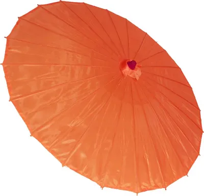 Produktbild von Sonnenschirm 010 orange Deko aus Kunstfaser, wasserfest Bambus Ø 84cm