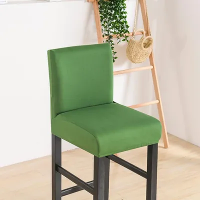 Obrázok produktu pre Poťahy na barové stoličky, poťahy na stoličky, elastické, zelené, sada 6 kusov