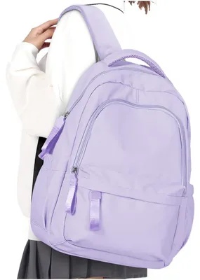 Produktbild von Schulrucksack Mädchen Jungen Rucksack Schule Teenager Wasserdicht 14 Zoll Laptopfach 44x28x15cm Lila