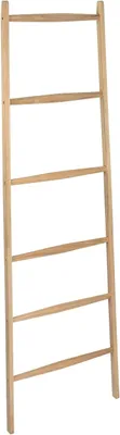 Immagine prodotto di Scaletta per asciugamani - Porta abiti - Organizzazione del bagno - Senza foratura - 55x170 cm - Naturale