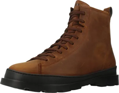 Produktbild von Camper Brutus Herren Schnürung Seite Reißverschluss Nubuk Leder Stiefelette Braun – 6 Großbritannien - 40 EU - 7 USA / Braun