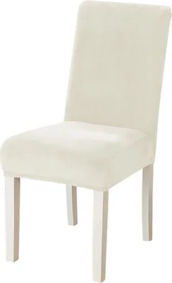 Produktbild von Stuhlbezug 4er Set, Stuhlhussen Samt, Stretch Stuhlhussen, Überzug Stuhl, Stuhlhussen Für Esszimmerstühle,Bezug Für Stühle, Stuhl Schonbezug, Stuhl Hussen, Beige