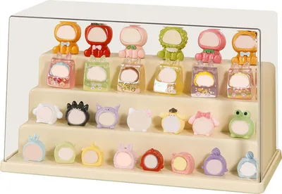 Produktbild von Staubdichter Display-Box-Aufbewahrungsschrank Kompaktes Design Vielseitig einsetzbare Figuren Vitrine Transparent Organizer