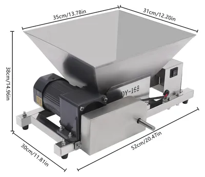 Produktbild von Elektrischer Obstzerkleinerer - Obst- und Brotschredder - Gewerblich - 4 l Fassungsvermögen - Reinkupfermotor - 220 V - Edelstahl - Silber