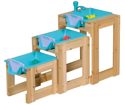 Produktbild von Happy People - Wasser-Spieltisch 3er Set - mit Schleusenfunktion Wasserspielzeug