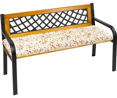 Zdjęcie produktu dla Siedzisko na ławkę pikowane - 40x120 cm - brązowe, beżowe