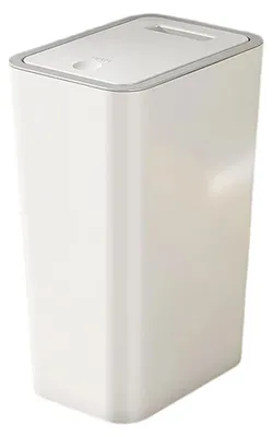 Immagine prodotto di Contenitore compatto per rifiuti con coperchio, ideale per bagno e ufficio