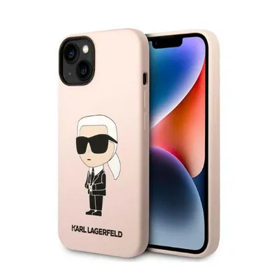Image de Karl Lagerfeld Klhcp14Msnikbcp Iphone 14 Plus / 15 Plus 6,7 Hardcase Różowy/Pink Silicone Ikonik