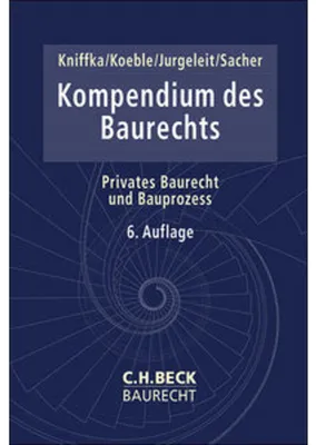 Produktbild von Kompendium des Baurechts
