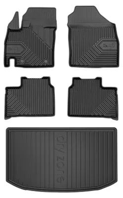 Obrázok produktu pre Autokoberce 3D TPE + vaňa kufra DryZone pre: Suzuki Ignis III 2016- SUV 5 ks