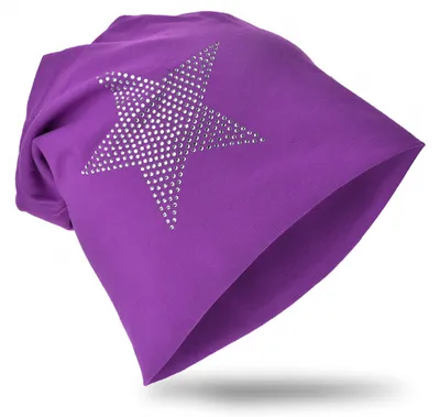 Produktbild von Kinder Beanie StrassStern Orchidee M