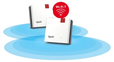 Produktbild von Mesh Set 1700, Weiß, Rot, Intern, Dual-Band (2,4 GHz/5 GHz), Wi-Fi 7 (802.11be), 3600 Mbit/s, 802.11a, 802.11g, Wi-Fi 4 (802.11n), Wi-Fi 5 (802.11ac), Wi-Fi 6E (802.11ax)