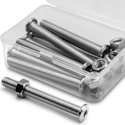 Produktbild von M8 x 70 mm Sechskantmuttern und -schrauben – Set, Edelstahl 304