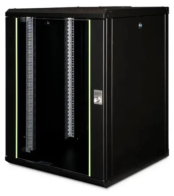Obrázek produktu pro Digitus DN-19 16U-6/6-SW, Nástěnný regál, 16U, 100 kg, Zámek, Černá