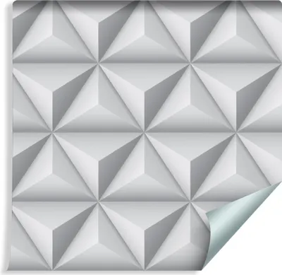 Immagine prodotto di 10m VLIES WALLPAPER Rotolo Geometria Moderna Piramidi Effetto 3D Xxl