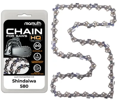 Produktbild von Sägekette Kettensäge 45cm 1,5mm 0,325" 72TG für Shindaiwa 580