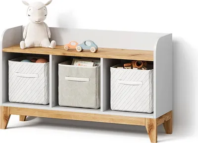 Immagine prodotto di Scaffale per bambini Livinity Mailo Bianco/Artisan 107.2 x 63.8 cm con 2 cassetti, Model 59768