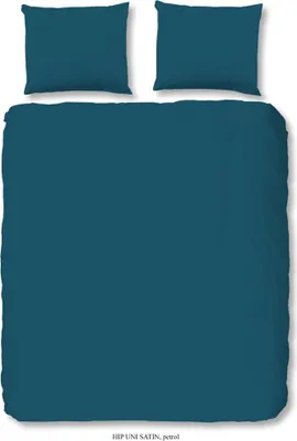 Produktbild von HIP Bettwäsche-Set Uni 200 x 200/220 cm Petrolblau
