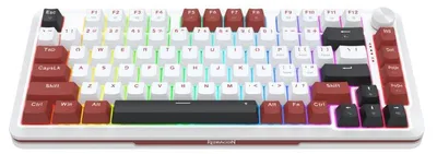 Produktbild von REDRAGON K721WRB-RGB Stormhunter, Kabelgebunden, Mechanischer Switch, Weiß, Schwarz