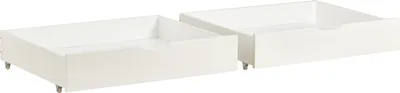 Immagine prodotto di Fortuna Lai cassetto per letto cassetto per letto, set di 2 cassetti sotto il letto cassetto con ruote bianco 93 x 67 x 17 cm, bianco