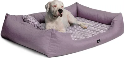 Productafbeelding van tierlando® Orthopedisch hondenbed ELLEN, polyester, ruitpatroon, maat L-XXXL - Afmetingen: 110x90 cm | Kleur: 07 Oudroze