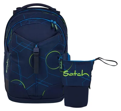 Produktbild von Satch, Schulrucksack-Set MATCH Blue Tech 2-teilig, ab 5. Klasse