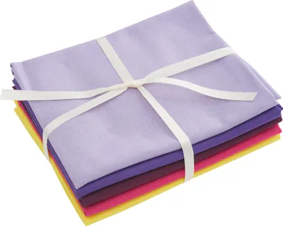 Produktbild von Stoffpaket Patchy Uni "Lavendel-Beere", 5 Zuschnitte à 45 x 55 cm