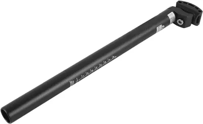 Imagen del producto de Tija de sillín de aleación de aluminio, 28,6 x 400 mm, con suspensión, para bicicletas de montaña, BMX, bicicletas eléctricas, bicicletas de carretera y bicicletas de trekking