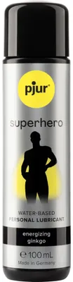 Produktbild von pjur Superhero, 100 ml, 100 g, Gleitmittel auf Wasserbasis, Sexspielzeug, Glycerin, Aqua (Water), Propylene Glycol, Benzyl Alcohol, Hydroxypropyl Guar..., CE