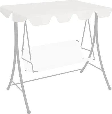 Produktbild von vidaXL Ersatzdach für Hollywoodschaukel Wei? 188/168x145/110 cm