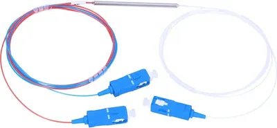 Produktbild von Rozgałęźnik światłowodowy EXTRALINK FBT 1:2 15:85 0,9 mm ze złączami SC / UPC