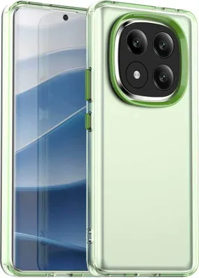 Produktbild von Handyhülle für Xiaomi Redmi Note 14 Pro+ 5G Schlank Durchscheinend Matt Stoßfest Schutzhülle Grün