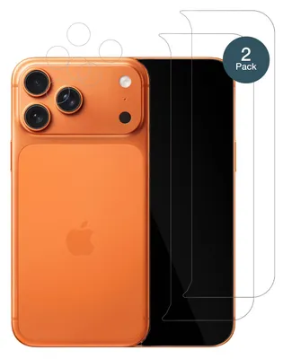 Produktbild von 2x Schutzfolie für Apple iPhone 17 Pro mit Kameraschutz - Anti-Shock 9H Folie dipos Glass Kunststoffglas