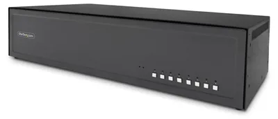Produktbild von StarTech.com 8-Port Dual-Monitor Secure KVM Switch, DisplayPort, 4K 60Hz, NIAP 4.0 er Desktop KVM Umschalter für 8 PCs und 2 Monitore, Metallgehäuse, CAC Port, Hergestellt in den USA, 546 mm, 330 mm, 127 mm, 610 mm, 457 mm, 457 mm