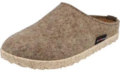 Produktbild von HAFLINGER Manhattan Hausschuhe torf Wollfilz - Größe: 46