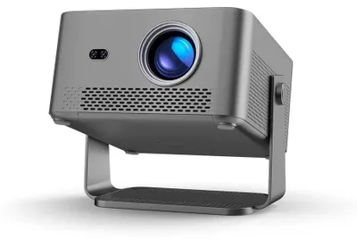 Image de Projecteur UHD Google TV - Modèle HY450GTV - Compatible 4K, résolution 1080p Full HD - 1100 lumens ANSI - HDR10 - Autofocus et correction trapézoïdale automatique - Wi-Fi - Taille de l'image : 101–381 cm