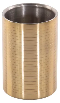 Produktbild von Flaschenkühler aus Edelstahl, Ø 12 cm, golden