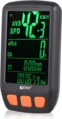 Productafbeelding van Fietscomputer, Draadloze Digitale Fietssnelheidsmeter, Kilometerteller met Oplaadbare Batterij-achtergrondverlichting