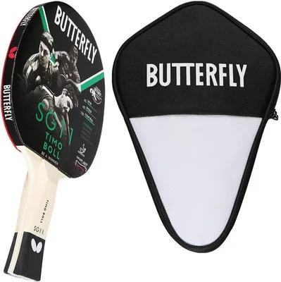 Produktbild von Butterfly 1x Timo Boll SG11 Tischtennisschläger + Tischtennishülle | Tischtennisset Tischtennis Set TT Tabletennis