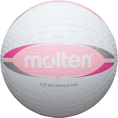 Produktbild von Molten Softball S2V1550-WP Soft Volleyball weiß rosa