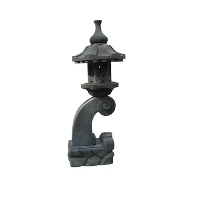 Produktbild von Schöne Rankei Laterne für den Garten, die Terrasse oder den Teich aus Lavastein Neu Frostfest Witterungsbeständig Gartenfigur Naturprodukt AGL-AQ50-70