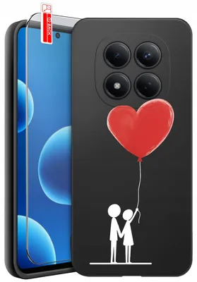 Immagine prodotto di Custodia per Xiaomi Redmi Note 15 Pro 5G con motivi a cuore per San Valentino + vetro 9H