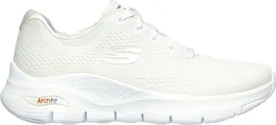 Produktbild von Skechers Arch Fit - Big Appeal, Damen Strick Sneakers, Sportschuhe in weiß, Air Cooled Memory Foam Fußbett, in der Maschine waschbar