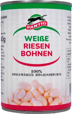 Image de gros haricots blancs au beurre, nature, 400 g
