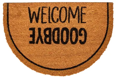 Produktbild von Kokosmatte- Motiv Kokos welcome goodbye 40x60 cm  Innen/Out-Matte, Sauberlaufmatte, Türmatte
