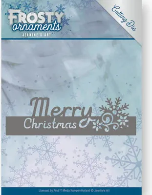 Produktbild von Stanzschablone - Jeanines Art - Frosty Ornaments - Text - Merry Christmas