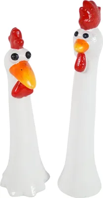 Obrázok produktu pre Záhradná zástrčka bláznivé kurčatá sada 2 ks cca 39 cm - Záhradná dekorácia